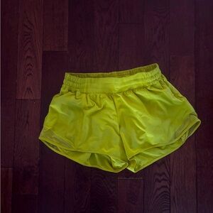 Lululemon women’s shorts - size 8 - yellow